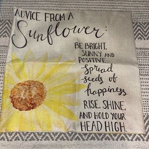 sunflower pillow case